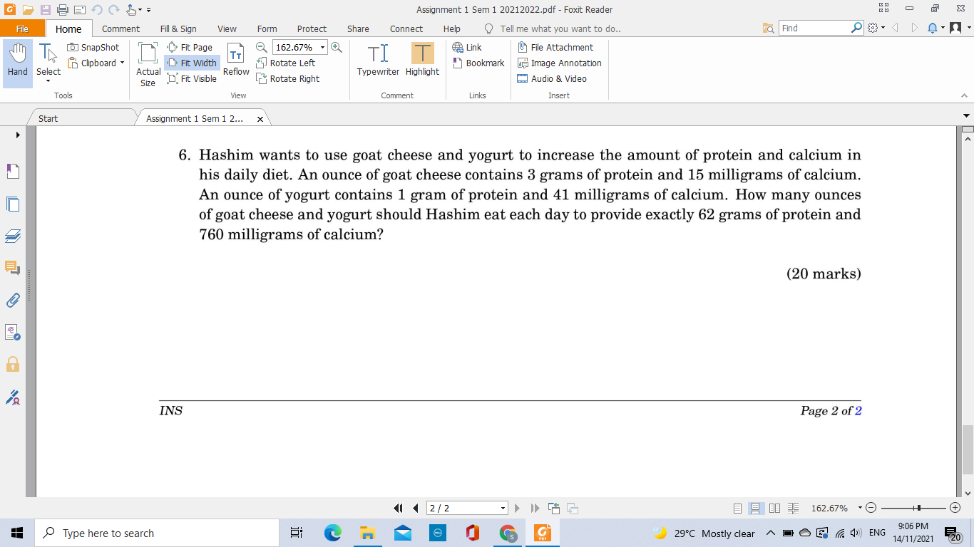 G A X Form Protect Find 20 An File Home Comment Fill Sign View Th O Snapshot Fit Page Clipboard Fit Width Hand Sele 1