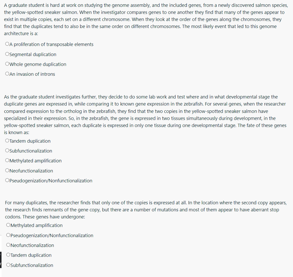 24 Answer The Following About Genes And Salmon Species 1