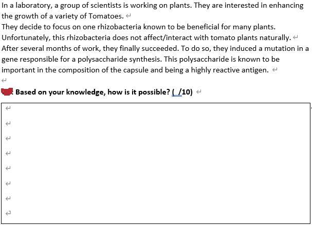 In A Laboratory A Group Of Scientists Is Working On Plants They Are Interested In Enhancing The Growth Of A Variety Of 1