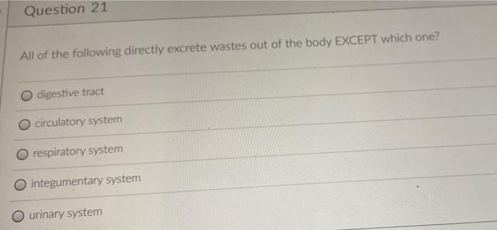 Question 19 Which Of The Following Modifications Increases Surface Area In The Small Intestine With Fingerlike Extension 2