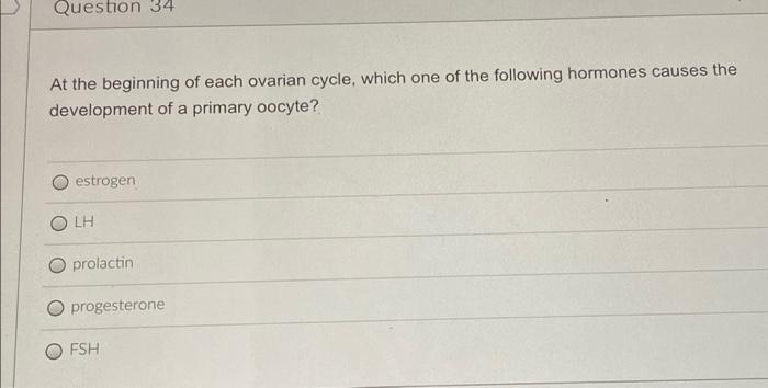 Question 32 When The Cocyte Is Released From The Ovary It Is Transported To The Uterus Through The Fimbriae Flagella Ov 2
