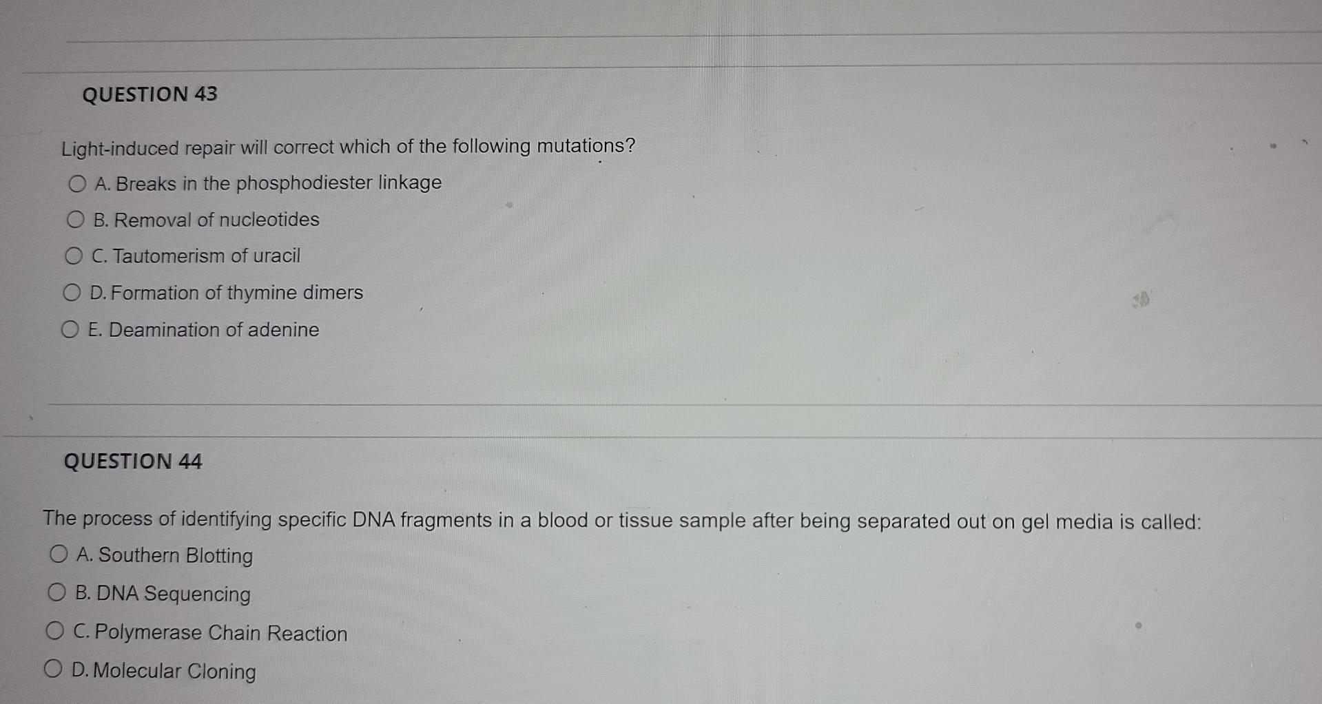 Please Answer All Of The Following Questions I Am In A Jam And Really Need All Of Them Answered 1