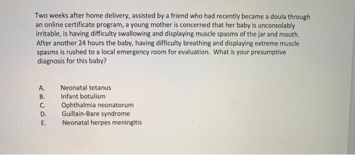 Two Weeks After Home Delivery Assisted By A Friend Who Had Recently Became A Doula Through An Online Certificate Progra 1