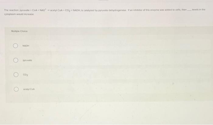 In The Citric Acid Cycle Succinate Is Oxidized To Form Os Multiple Choice Oxaloacetate O Malate Succinate Fumarate Ci 2