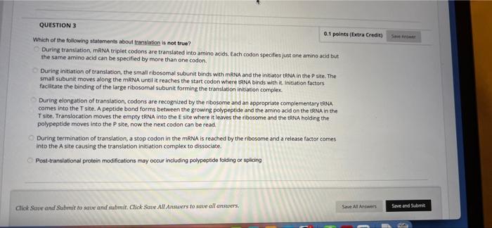 In Care Urmator Karych Apoyo Ingepolder Question 3 Pointstraten Which Of The Following About More During Translation T 3