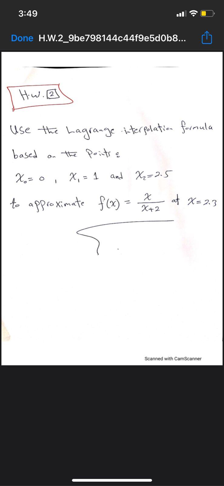 Numerical Analysis 1