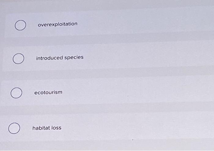2 Exotic Species Introductions Often Have A Negative Impact On Biodiversity Because They Cause Competitive Exclusion T 2
