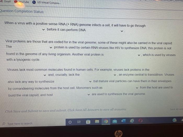 We Questions Wh Dna Www A Wom Will Have To Go Through V Before It Can Perfo H Is Used By Viruses Select Ese Might 7