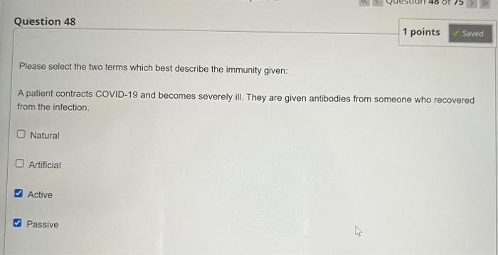Question 25 1 Points Save Answer Which Of The Following Is Not An Example Of The Body S First Line Of Defense Skin Snee 4