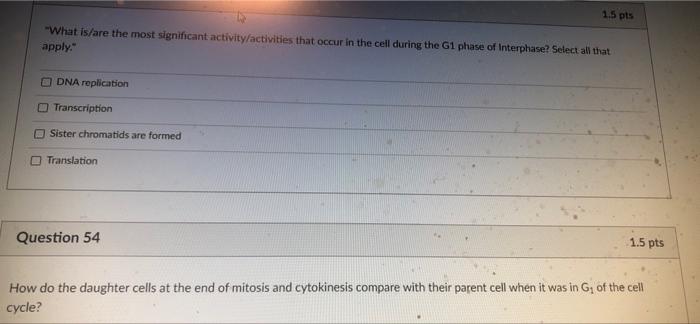 Question 50 1 5 Pts Which Of The Following Statements Best Represents The Relationships Between The Light Dependent Reac 4
