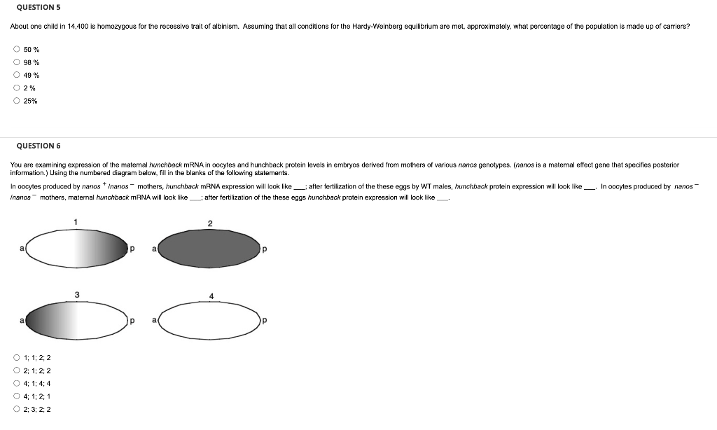 Question 4 In The Image Below Six Diploid Individuals Are Analyzed With Regard To Three Different Alleles A B C O 2