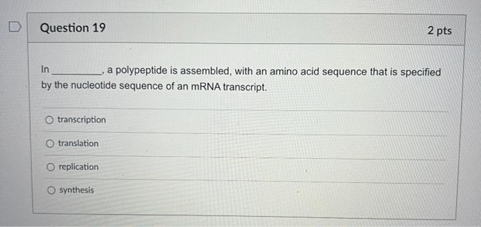 2 Pts D Question 11 Some Eukaryotic Cells Have A While All Eukaryotic Cells Have A O Plasma Membranes Cell Wall Chlorop 9