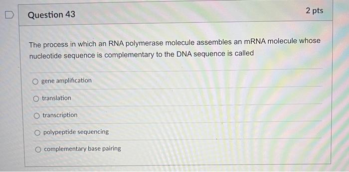2 Pts Question 41 Which Of The Following Is Not True Of Prokaryotes They Lack A Membrane Bound Nucleus Dna Is Located W 3
