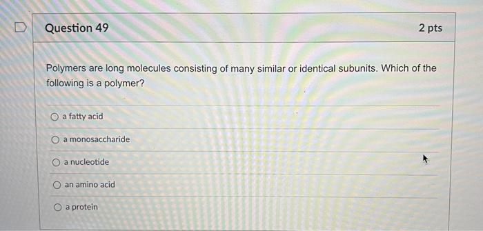 2 Pts Question 41 Which Of The Following Is Not True Of Prokaryotes They Lack A Membrane Bound Nucleus Dna Is Located W 9