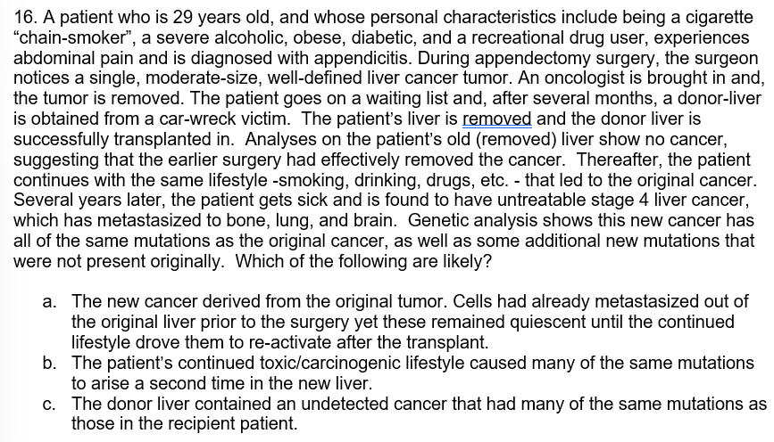16 A Patient Who Is 29 Years Old And Whose Personal Characteristics Include Being A Cigarette Chain Smoker A Severe 1