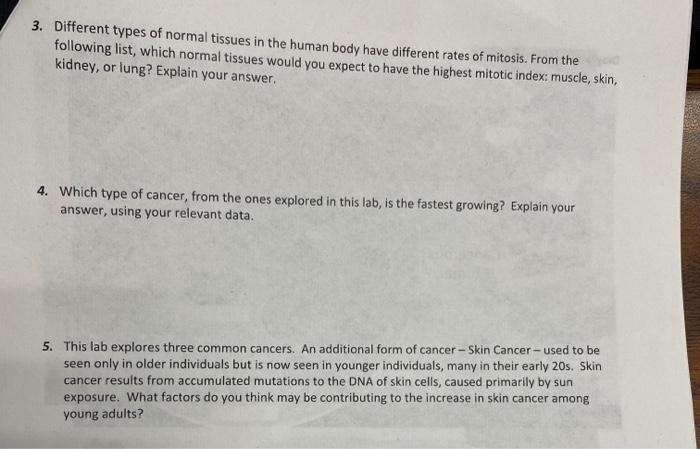 Identify The Various Phases Of The Cell Cycle Compare And Contrast The Cell Cycles Of Normal And Cancer Cells Pre 3
