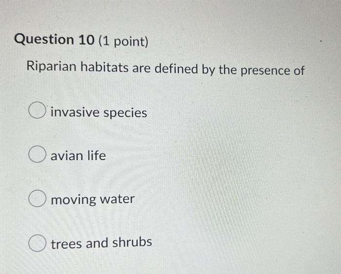 Question 9 1 Point What Is The Main Difference Between Introduced And Invasive Species O Introduced And Invasive Spec 2
