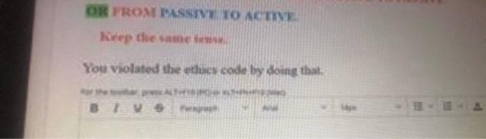 English Change From Passive To Active Or Active To Passive Voice Change From Passive To Active Or Active To Passive Voic 13