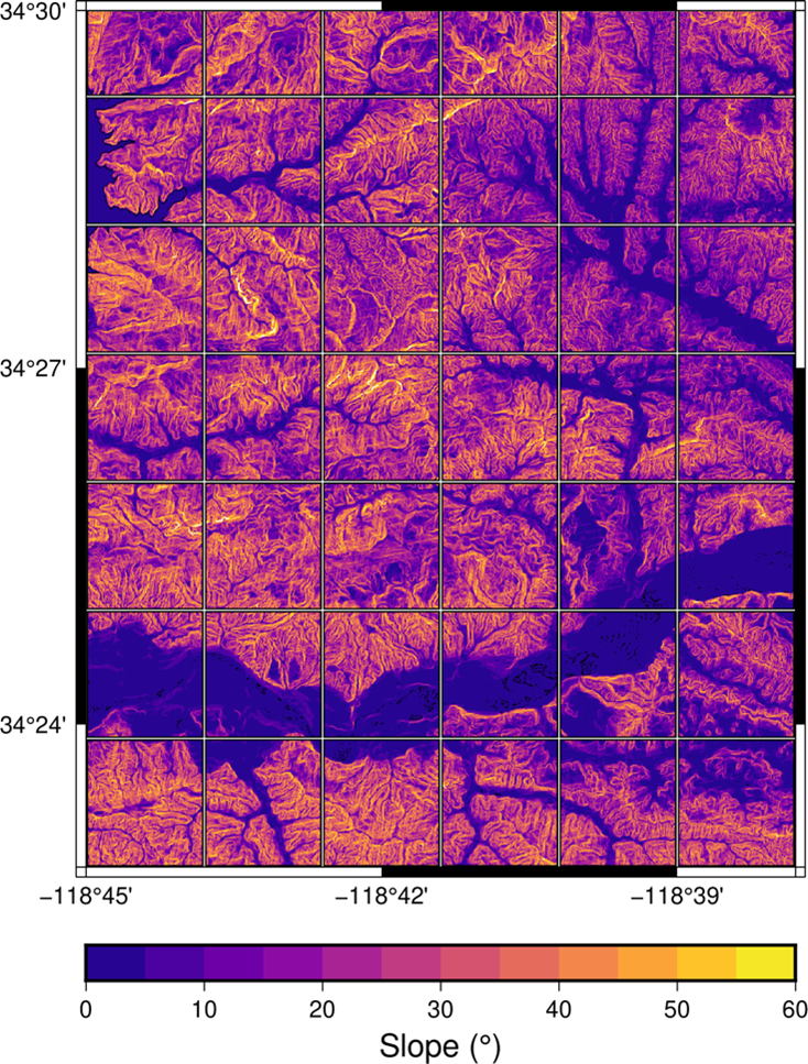 We Can Also Calculate The Ground Slope From The Dem Below Is A Map Showing The Slope In The Val Verde Region Notice Ho 1