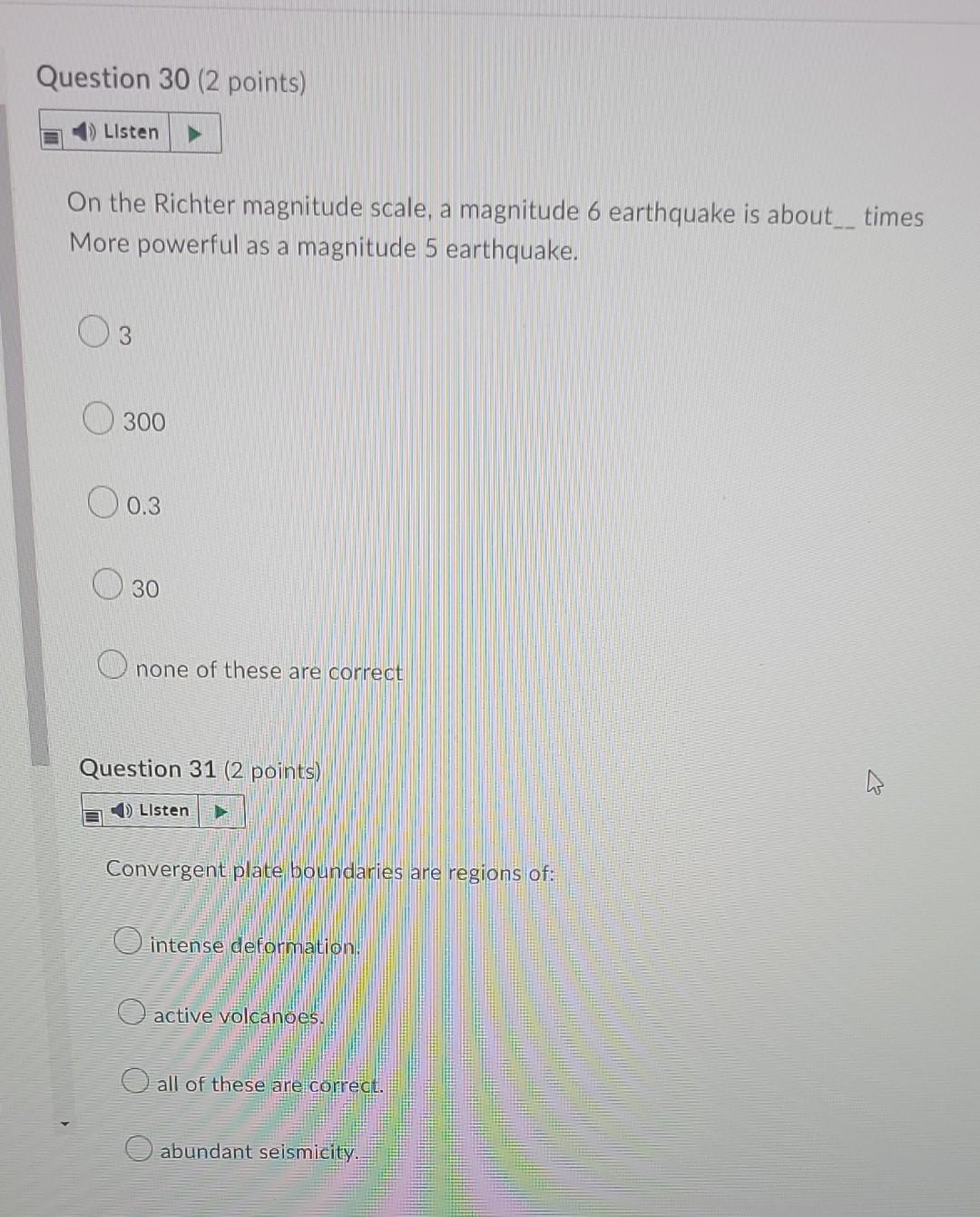 Question 30 And 31 Geo Homework Just Post The Answer 1