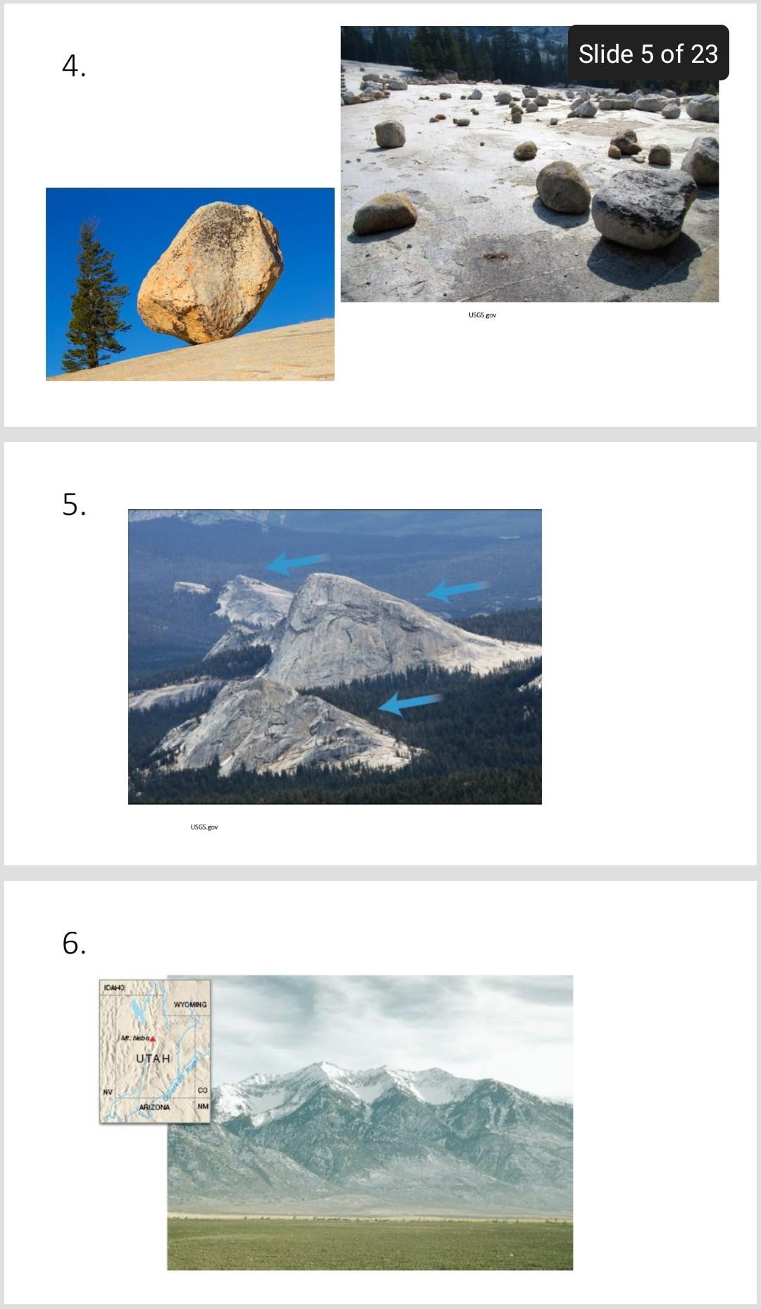 Terms Hanging Valley Trough Or U Shaped Valley Horn Cirque Basins Tarn Pater Noster Lakes Glacial Erratic Glacia 1