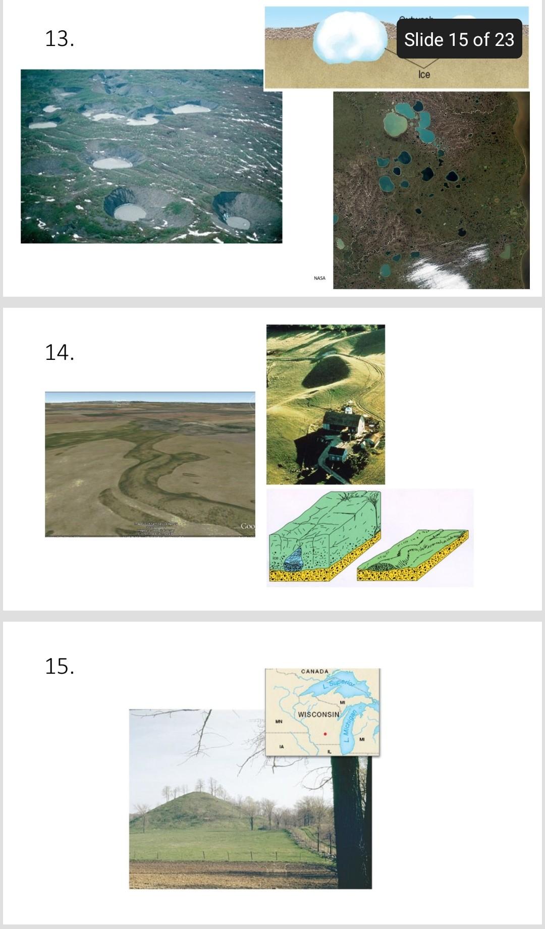 Terms Hanging Valley Trough Or U Shaped Valley Horn Cirque Basins Tarn Pater Noster Lakes Glacial Erratic Glacia 1