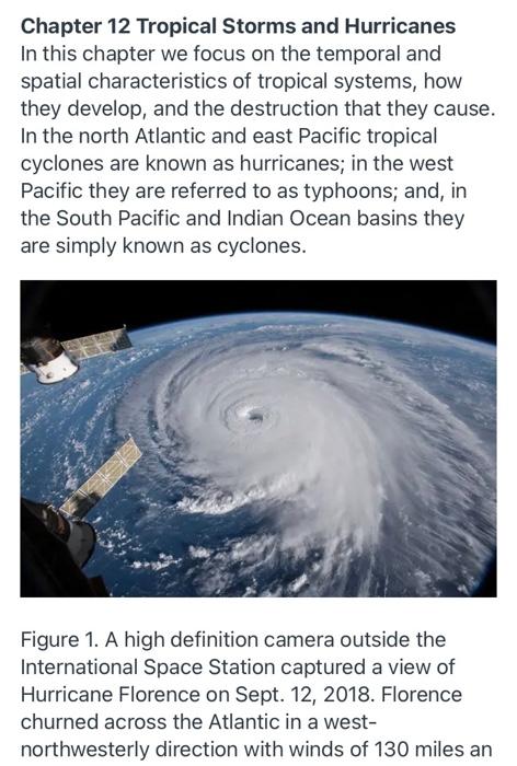 Chapter 12 Tropical Storms And Hurricanes In This Chapter We Focus On The Temporal And Spatial Characteristics Of Tropic 1