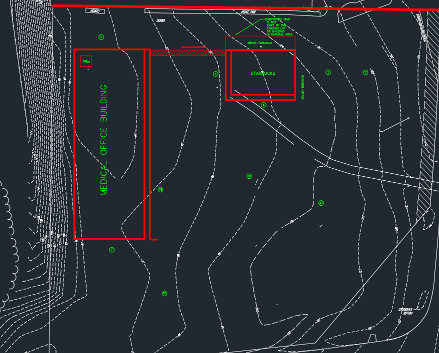 Please Regrade The Site So That Water Will Flow Away From The Medical Office Building And The Starbucks Depicted Below 1