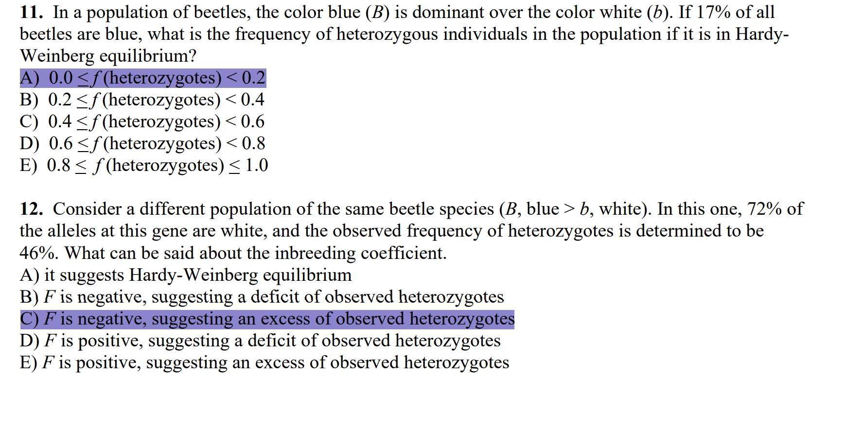 Are These Answers Correct If Not Which Answers Are 1