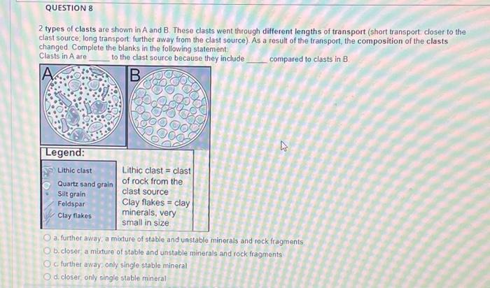 Sedimentary Rocks A Are Formed By Depositing Loose Materials In Layers O B Are Formed From A Melt Molten Rock Lava Or 5
