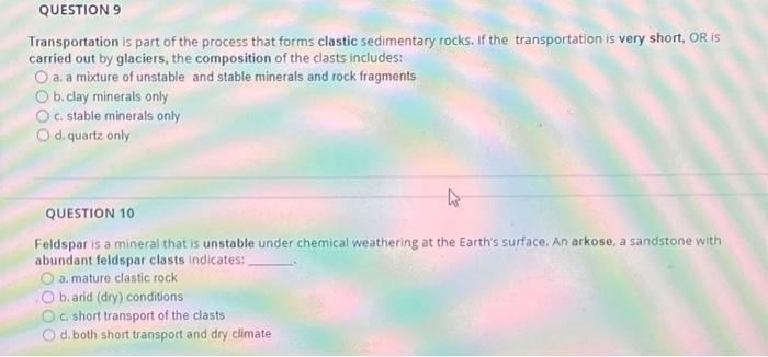 Sedimentary Rocks A Are Formed By Depositing Loose Materials In Layers O B Are Formed From A Melt Molten Rock Lava Or 6