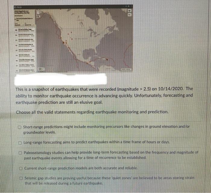 Es This Is A Snapshot Of Earthquakes That Were Recorded Magnitude 2 5 On 10 14 2020 The Ability To Monitor Earthqua 1