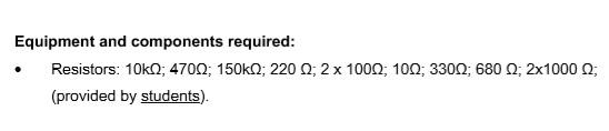 Build A Circuit Using The Following 1