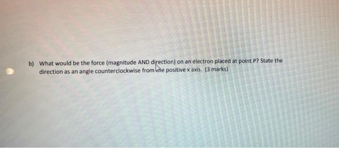 Question 1 10 Marks Consider The 3 Charges As Shown In The Figure Below Note That All Charges Have A Magnitude Of 1 N 2