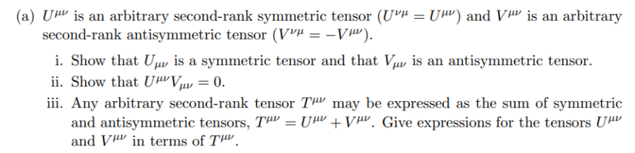 A Uhv Is An Arbitrary Second Rank Symmetric Tensor Uvh Uhv And Vhv Is An Arbitrary Second Rank Antisymmetric Tenso 1