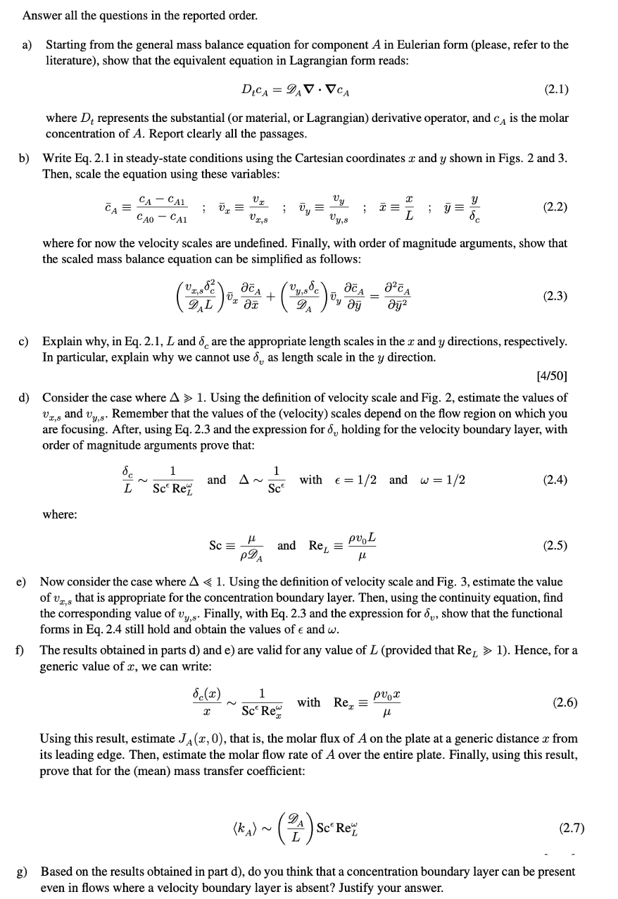 Question 2 Consider The Two Dimensional Laminar Flow Of A Newtonian Incompressible Fluid Of Density P And Viscosity U O 2