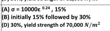 Question 20 A A Certain Metal Has A Ductile Behaviour Is Well Described By A 10000023 Work Hardening Process Ha 2
