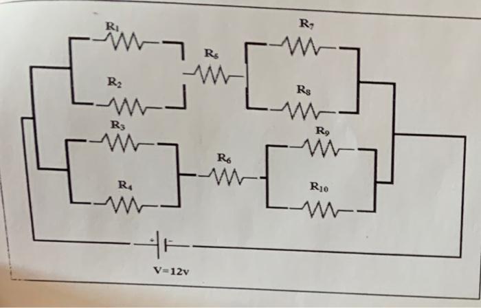 Determine A Equivalent Resistance In Circuit B Current I Produced By The Battery C Power Delivered By Battery D Powe 1