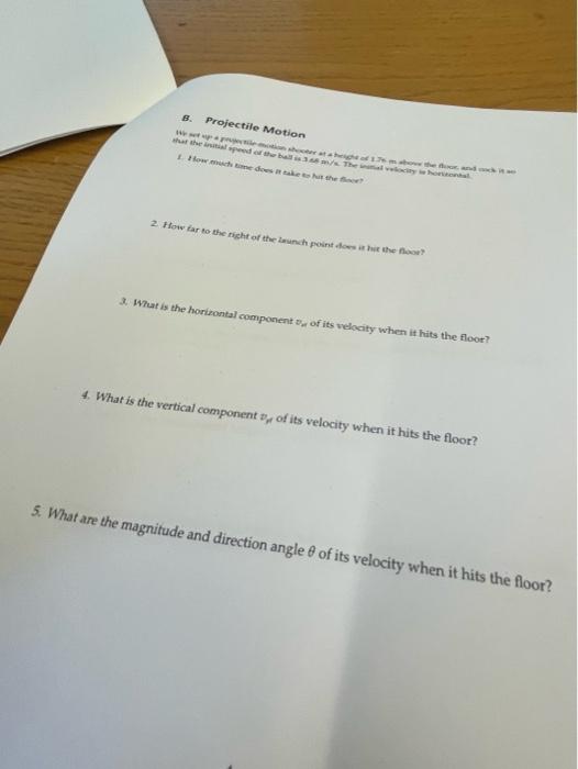8 Projectile Motion That The Speed Of The Basis The Way When How Much Does The 2 How Far To The Right Of The Zaunchp 1