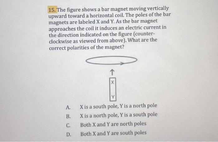 14 A Metal Rod Pq Is Part Of A Closed Circuit And Moves Through A Uniform Magnetic Field As Shown In The Figure Below 2