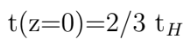 In A Flat Universe K 0 And Lambda 0 The Scale Factor Depends On Time According To Where T H Is The Hubble Time 1 H 3