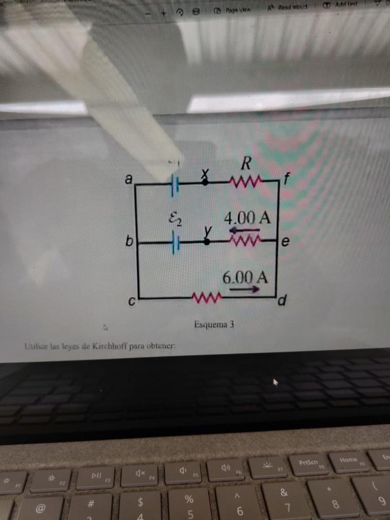 Vab Vde Vef Ov Vax 28v Vcd 18v Vye 24v Use Kirchhoff S Laws To Get 1 The Current In The Resistor R Draw Direction 1