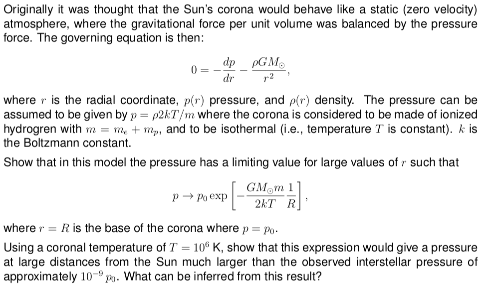 At Orbit Of Earth Solar Wind Has Avg Speed Of 500 Km S 1 And Number Density Of Protons Of 5 Cm 3 Estimate The Annual M 1