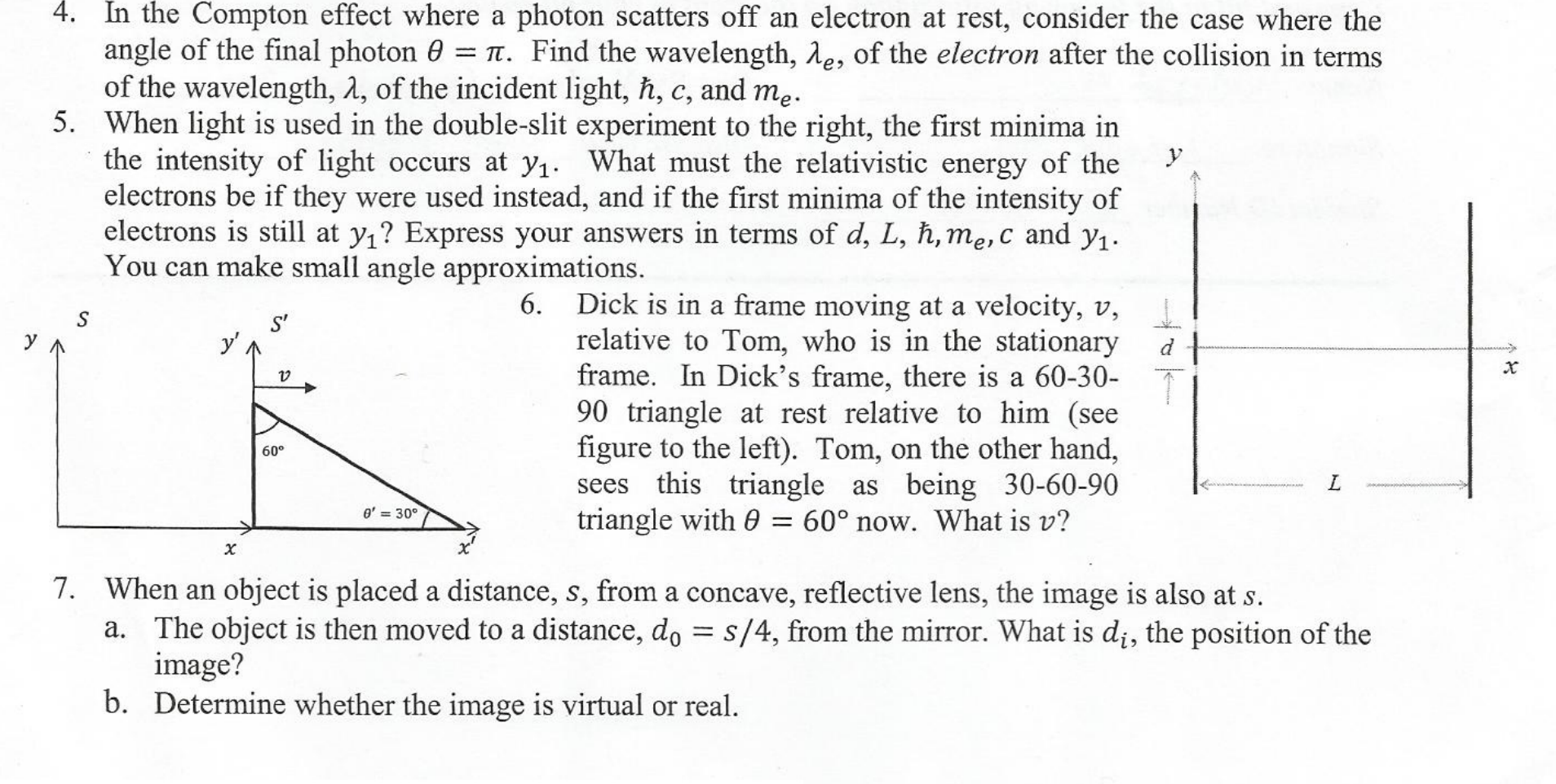 4 In The Compton Effect Where A Photon Scatters Off An Electron At Rest Consider The Case Where The Angle Of The Fin 1