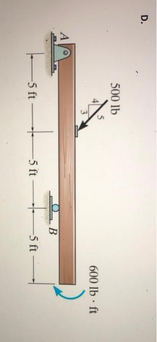 Q2 Determine The Reactions At The Supports For Following Figures A 600 N M A 2 M 3 M B Bild B 400 N M B Ai 3 M 3 4