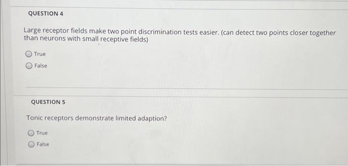 Question 1 Body Area Tested Two Point Threshold Millimeters Face 9 Back Of Hand 13 Palm Of Hand 18 4 Fingertips Back O 2
