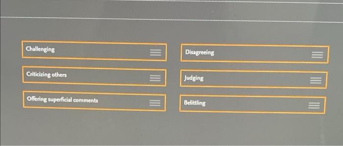 Match The Ineffective Response With Its Example That Was Not Really A Nice Way To Behave Now There You Go Again 2