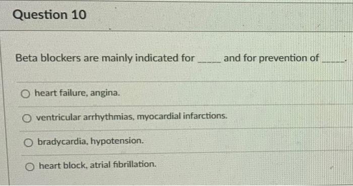 Question 6 Antiarrhythmic Drugs Primarily Affect The Activity Of The Following Ion Channels Except O Ca2 O K Ci O N 5