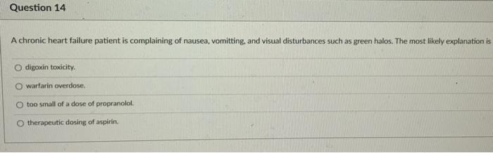Question 11 A Common Side Effect Of The Class Iv Antiarrhythmics Would Be Vasoconstriction O Increased Oxygen Demand D 4