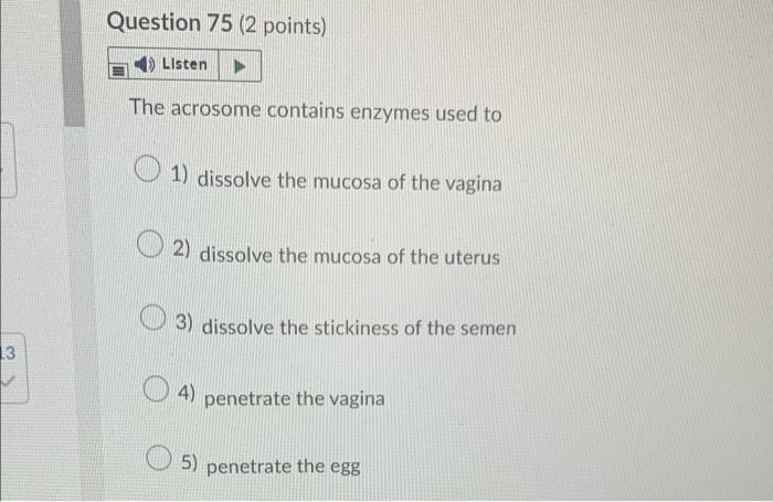 Question 72 2 Points Listen The Kidneys Secrete The Enzyme Renin Which O 1 Stimulate The Conversion Of Calcidiol To 3